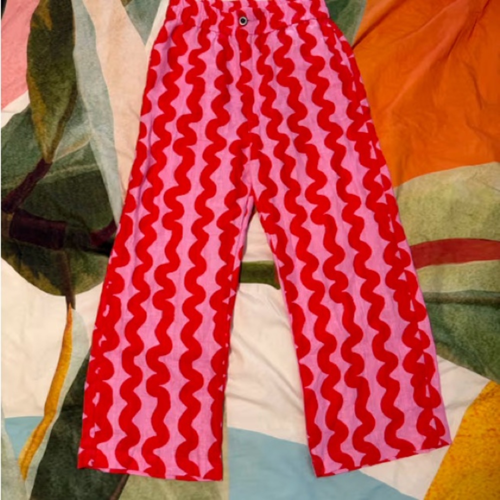Nooworks Squiggle Linen Catalina Pants